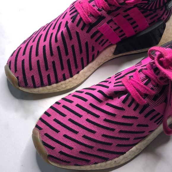 adidas gazelle silver green womens Adidas NMD R2 Primeknit Green Pink main image 1